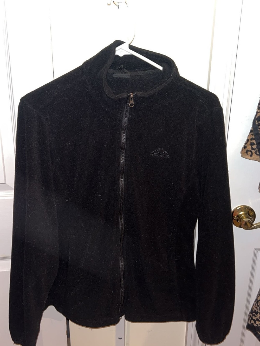 Women's Black Full-Zip Fleece Jacket - Unbranded